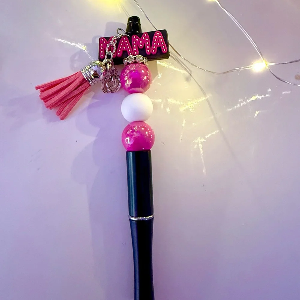 Colorful Beaded Pens with Tassels